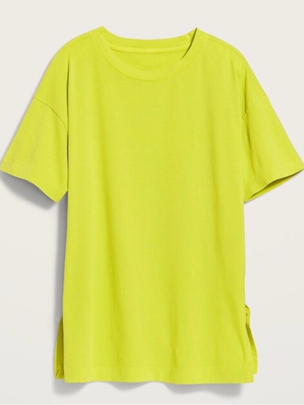 Old Navy Oversized Vintage Tunic T-Shirt color: Lime Real Estate Size: Large